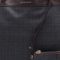 Givenchy Grey/Brown Monogram Coated Canvas and Leather Tote