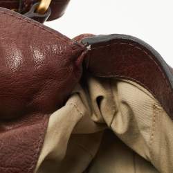 Givenchy Dark Brown Leather Buckle Flap Top Handle Bag