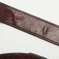 Givenchy Dark Brown Leather Buckle Flap Top Handle Bag