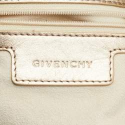 Givenchy Gold Monogram Leather Hobo