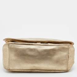 Givenchy Gold Monogram Leather Hobo