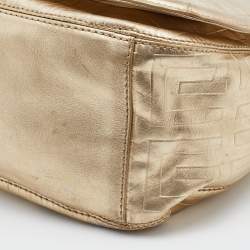 Givenchy Gold Monogram Leather Hobo