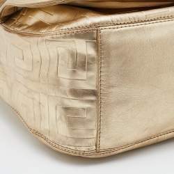 Givenchy Gold Monogram Leather Hobo