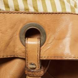 Givenchy Beige Embossed Leather Braided Handle Tote