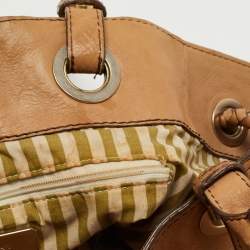 Givenchy Beige Embossed Leather Braided Handle Tote