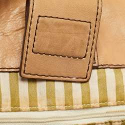 Givenchy Beige Embossed Leather Braided Handle Tote