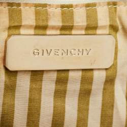 Givenchy Beige Embossed Leather Braided Handle Tote