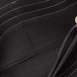 Pre Owned Givenchy Black Monogram Canvas and Leather Flap Continental Wallet