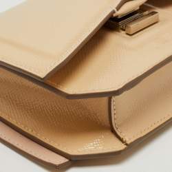 Givenchy Beige Patent Leather Bow Cut Chain Clutch