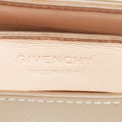 Givenchy Beige Patent Leather Bow Cut Chain Clutch