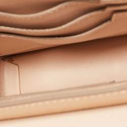 Givenchy Beige Patent Leather Bow Cut Chain Clutch