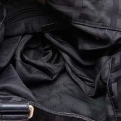 Pre Owned Givenchy Black Signature Nylon and Leather Front Zip Hobo