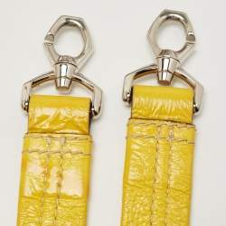 Pre Owned Givenchy Yellow Patent Leather Nightingale Satchel