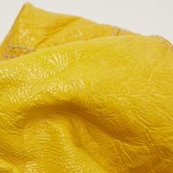 Pre Owned Givenchy Yellow Patent Leather Nightingale Satchel