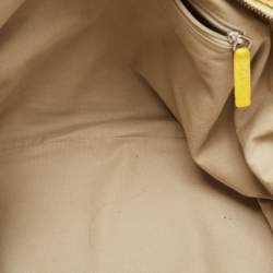 Pre Owned Givenchy Yellow Patent Leather Nightingale Satchel