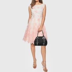 Pre Owned Givenchy Black Monogram Nylon and Leather Tote