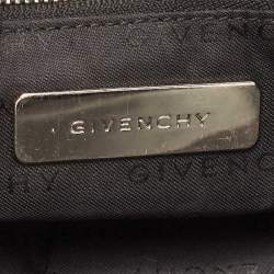 Pre Owned Givenchy Black Monogram Nylon and Leather Tote