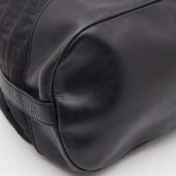 Pre Owned Givenchy Black Monogram Canvas and Leather Tote