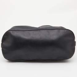 Pre Owned Givenchy Black Monogram Canvas and Leather Tote