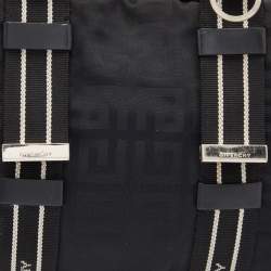 Givenchy Black Nylon and Leather Bow Baguette Bag