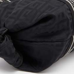 Givenchy Black Nylon and Leather Bow Baguette Bag