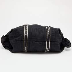 Givenchy Black Nylon and Leather Bow Baguette Bag