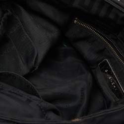 Givenchy Black Nylon and Leather Bow Baguette Bag