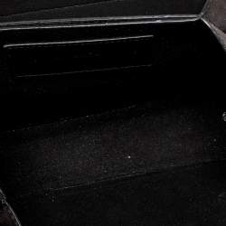 Pre Owned Givenchy Black Leather and Suede Small GV3 Shoulder Bag