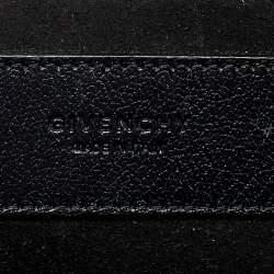 Pre Owned Givenchy Black Leather and Suede Small GV3 Shoulder Bag