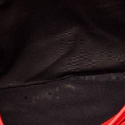 Givenchy Red Python Embossed Antigona Envelope Clutch