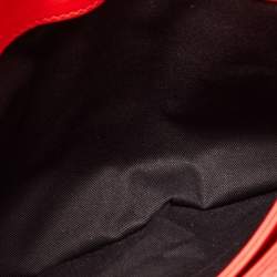 Givenchy Red Python Embossed Antigona Envelope Clutch