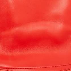Givenchy Red Python Embossed Antigona Envelope Clutch