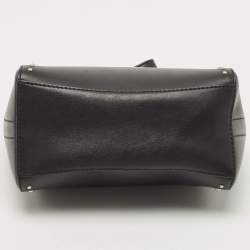 Pre Owned Givenchy Black Leather Studded Antigona Wristlet Clutch
