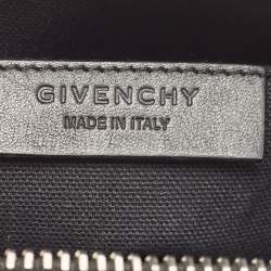 Pre Owned Givenchy Black Leather Studded Antigona Wristlet Clutch