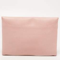 Pre Owned Givenchy Light Pink Leather Antigona Envelope Clutch