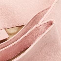 Pre Owned Givenchy Light Pink Leather Antigona Envelope Clutch