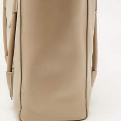 Pre Owned Givenchy Beige Soft Leather Antigona Lock Tote 