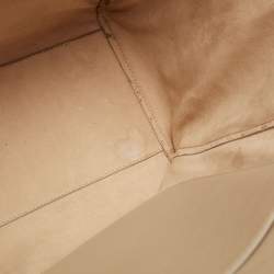 Pre Owned Givenchy Beige Soft Leather Antigona Lock Tote 