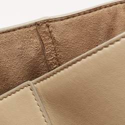 Pre Owned Givenchy Beige Soft Leather Antigona Lock Tote 