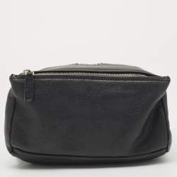 Pre Owned Givenchy Black Leather Mini Pandora Sugar Crossbody Bag