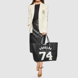 Pre Owned Givenchy Black Coated Canvas and Leather Favelas 74 Tote