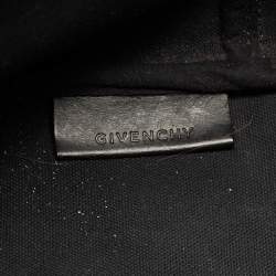 Pre Owned Givenchy Black Coated Canvas and Leather Favelas 74 Tote