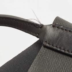 Pre Owned Givenchy Black Coated Canvas and Leather Favelas 74 Tote