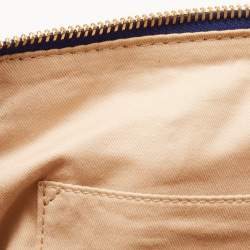 Pre Owned Givenchy Blue Leather Zipped Detail Tote