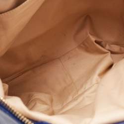 Pre Owned Givenchy Blue Leather Zipped Detail Tote