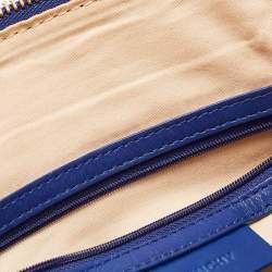 Pre Owned Givenchy Blue Leather Zipped Detail Tote