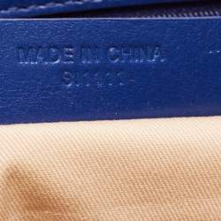 Pre Owned Givenchy Blue Leather Zipped Detail Tote