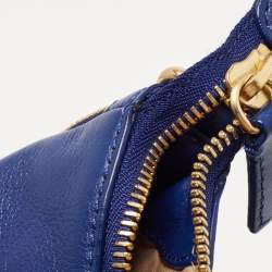 Pre Owned Givenchy Blue Leather Zipped Detail Tote