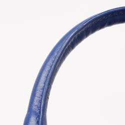 Pre Owned Givenchy Blue Leather Zipped Detail Tote