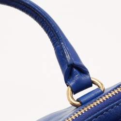 Pre Owned Givenchy Blue Leather Zipped Detail Tote